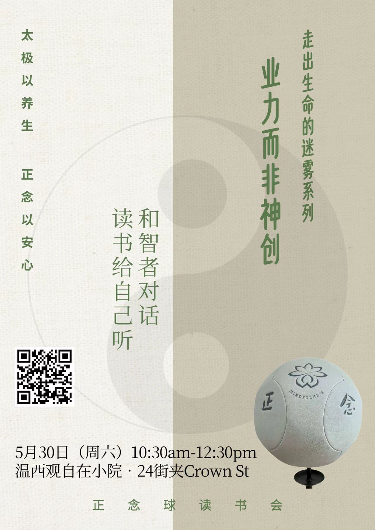 正念球读书会-走出生命的迷雾系列